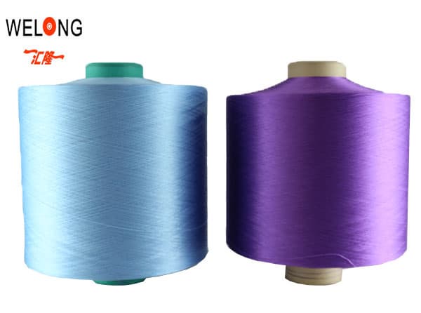 colored polyester textured yarn with good color fastness